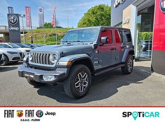 Voitures Occasion Jeep Wrangler Unlimited 2.0 T 380Ch 4Xe Sahara Command Trac À Plérin