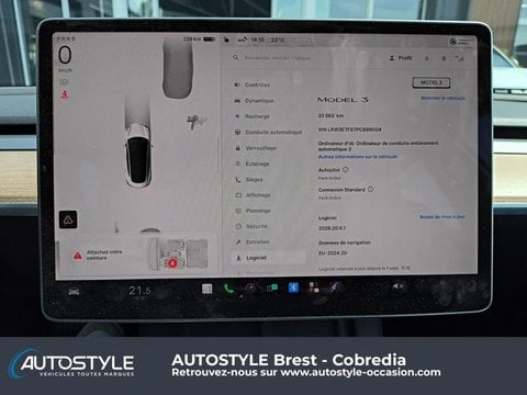 Voitures D'occasion À Brest | Tesla Model 3 Standard Rwd Plus My22