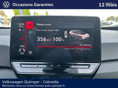 Voitures D'occasion À Quimper | Volkswagen Id.3 204Ch - 58 Kwh Life