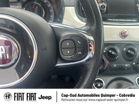 Voitures D'occasion À Quimper | Fiat 500 1.2 8V 69Ch Bianco Amore Edizione