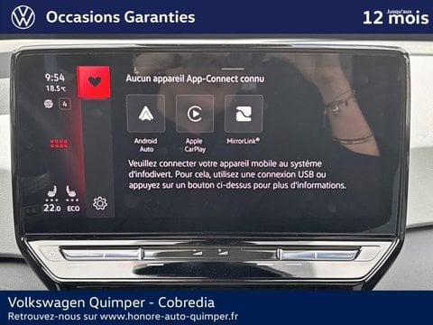 Voitures D'occasion À Quimper | Volkswagen Id.3 204Ch Pro Performance 58 Kwh Style