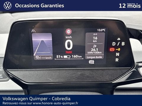 Voitures D'occasion À Quimper | Volkswagen Id.3 204Ch Pro Performance 58 Kwh Active