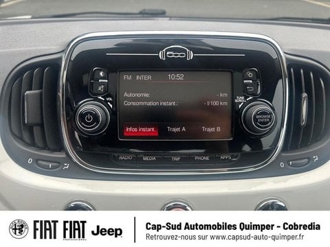 Voitures D'occasion À Quimper | Fiat 500 1.2 8V 69Ch Bianco Amore Edizione