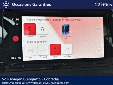 Voitures D'occasion À Guingamp | Volkswagen Golf 1.4 Ehybrid 245Ch Gte Dsg6