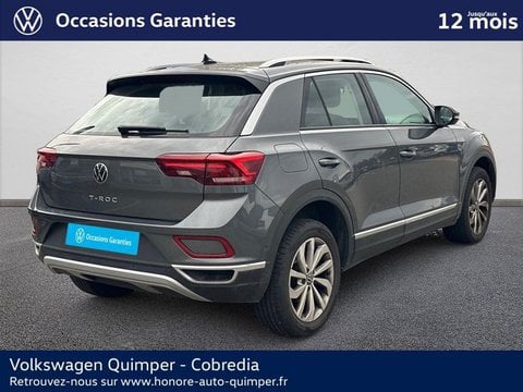 Voitures D'occasion À Quimper | Volkswagen T-Roc 2.0 Tdi 150Ch Style Dsg7