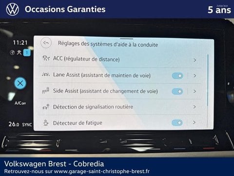 Voitures D'occasion À Brest | Volkswagen Golf 2.0 Tdi Scr 115Ch Life Business Dsg7