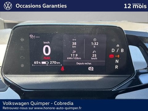 Voitures D'occasion À Quimper | Volkswagen Id.3 204Ch Pro Performance 58 Kwh Life Plus