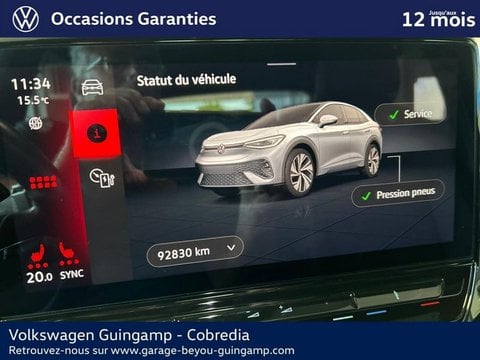 Voitures D'occasion À Guingamp | Volkswagen Id.5 299Ch Gtx 77 Kwh