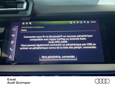 Voitures D'occasion À Quimper | Audi A3 Sportback 2.0 Tdi 150Ch S Line S Tronic 7