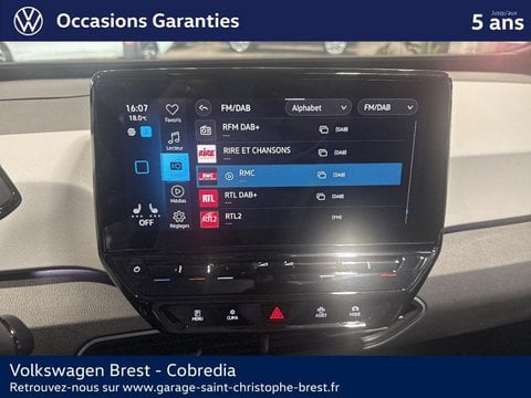 Voitures D'occasion À Brest | Volkswagen Id.3 204Ch Pro Performance 58 Kwh Active