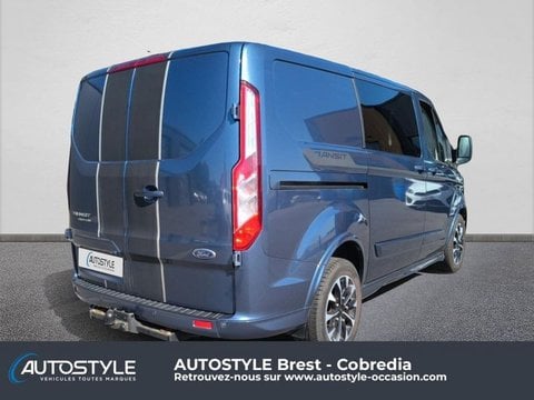 Voitures D'occasion À Brest | Ford Transit Custom 320 L1H1 2.0 Ecoblue 185 S&S Cabine Approfondi...