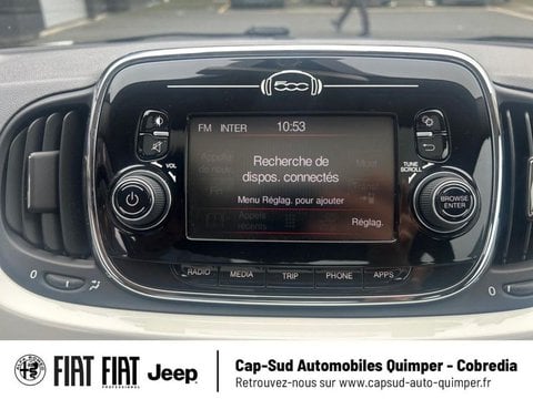 Voitures D'occasion À Quimper | Fiat 500 1.2 8V 69Ch Bianco Amore Edizione