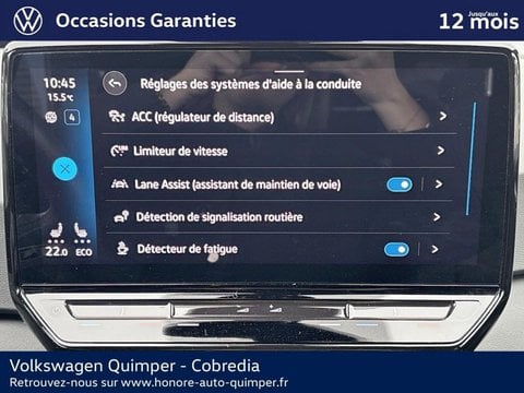 Voitures D'occasion À Quimper | Volkswagen Id.3 204Ch Pro 58 Kwh Life Max