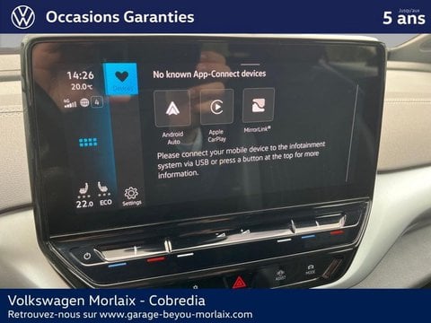 Voitures D'occasion À Morlaix | Volkswagen Id.4 174Ch Pro 77 Kwh Life Plus