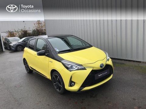 Voitures D'occasion À Buchelay | Toyota Yaris 100H Collection Jaune 5P
