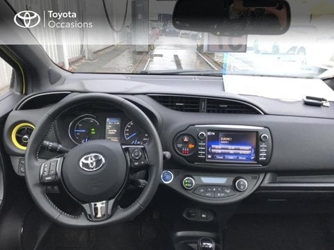 Voitures D'occasion À Buchelay | Toyota Yaris 100H Collection Jaune 5P