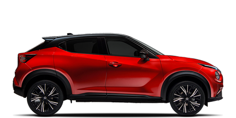 Voitures Neuves Stock Nissan Juke My23 N Design 1,0L Dig-T 114Ch 7Dct E6D (Perso Ext Blk / Int Grey White) À Matoury