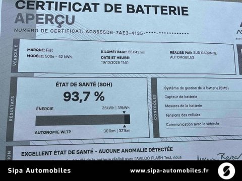 Voitures D'occasion À Muret | Fiat 500C E 118 Ch La Prima 2P