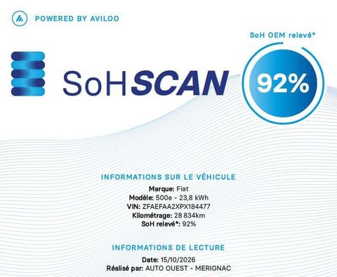 Voitures D'occasion À Mérignac | Fiat 500 E 95 Ch Nouvelle 3P