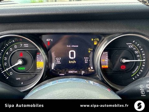 Voitures D'occasion À Mérignac | Jeep Wrangler Unlimited 4Xe 2.0 L T 380 Ch Phev 4X4 Bva8 Overl...