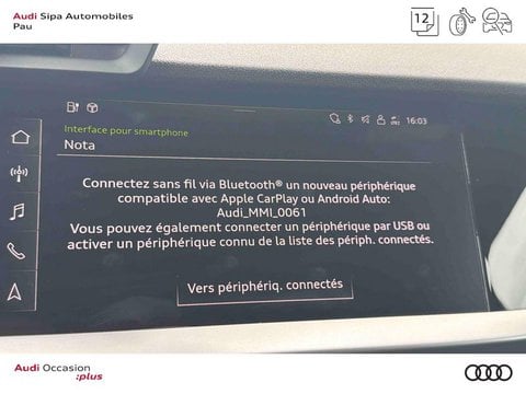 Voitures D'occasion À Lescar | Audi A3 Sportback 40 Tfsie 204 S Tronic 6 S Line 5P