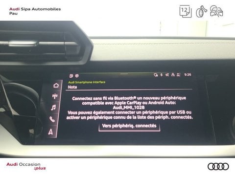 Voitures D'occasion À Lescar | Audi A3 Sportback 30 Tfsi Mild Hybrid 110 S Tronic 7 S Line 5P