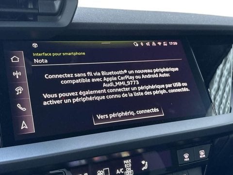 Voitures D'0Km À Compiègne | Audi A3 Sportback 40 Tfsi E 204Ch Phev Business Executive S Tronic 6