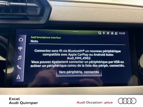 Voitures Occasion Audi A3 Sportback 35 Tfsi 150Ch S Line S Tronic 7 À Quimper
