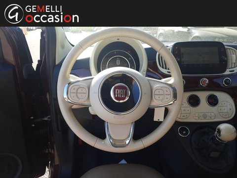 Voitures Occasion Fiat 500 1.2 8V 69Ch Eco Pack Repetto Euro6D À Orange