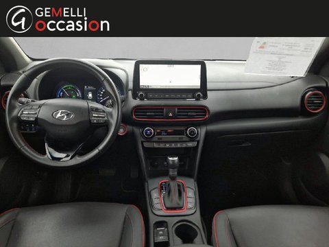 Voitures Occasion Hyundai Kona 1.6 Gdi Hybrid 141Ch Executive Dct-6 Euro6D-T Evap À Orange
