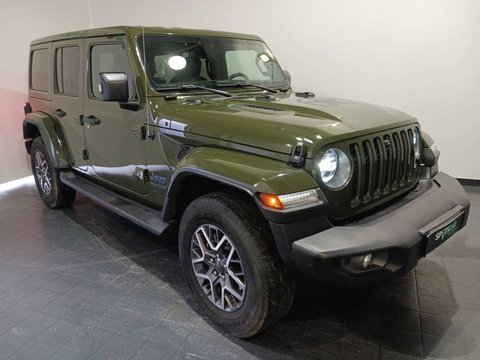 Voitures Occasion Jeep Wrangler Unlimited 2.0 T 380Ch 4Xe 80Th Anniversary Command-Trac À Massy