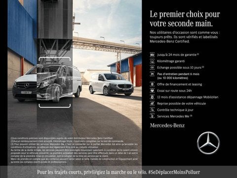 Voitures Occasion Mercedes-Benz Vito Fg 114 Cdi Compact Pro Propulsion 9G-Tronic À Tresses