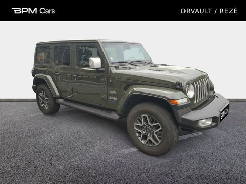 Voitures Occasion Jeep Wrangler Unlimited 2.0 T 380Ch 4Xe Overland Command-Trac My23 À Orvault